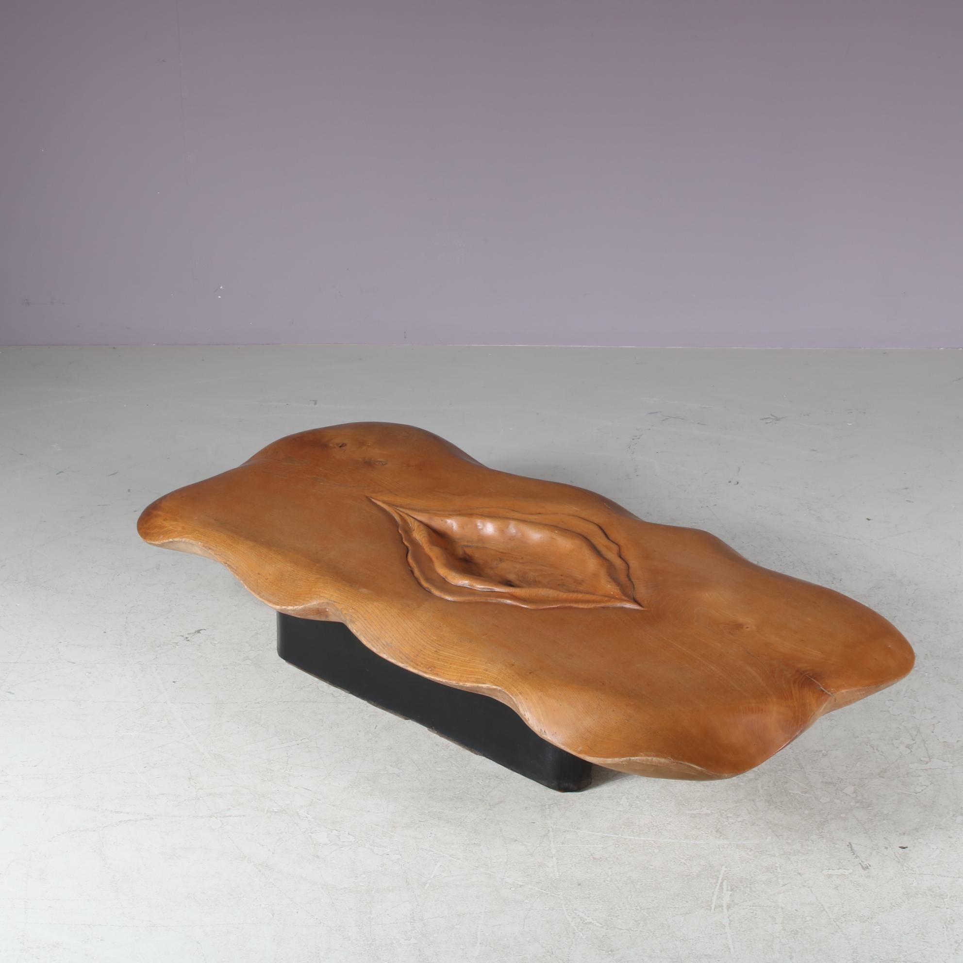 Fin du 20e siècle Table basse sculpturale de Gerard Ducouret, France, années 1980 en vente