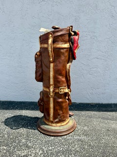 1980s Sculptural Hand Crafted Painted Faux Golf Club Display Cabinet