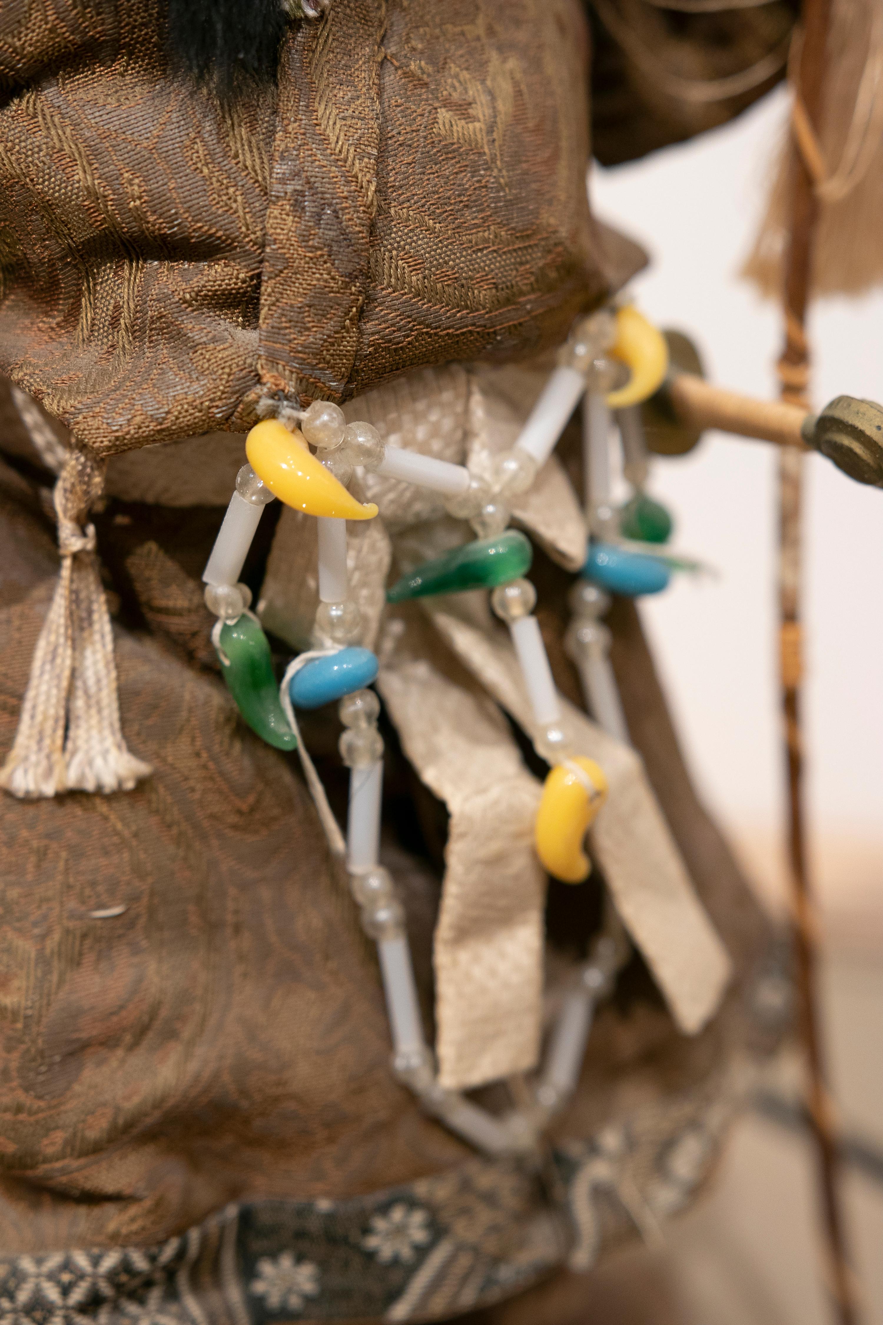 1980s Sculpture of an Oriental Figure in Traditional Costume  4