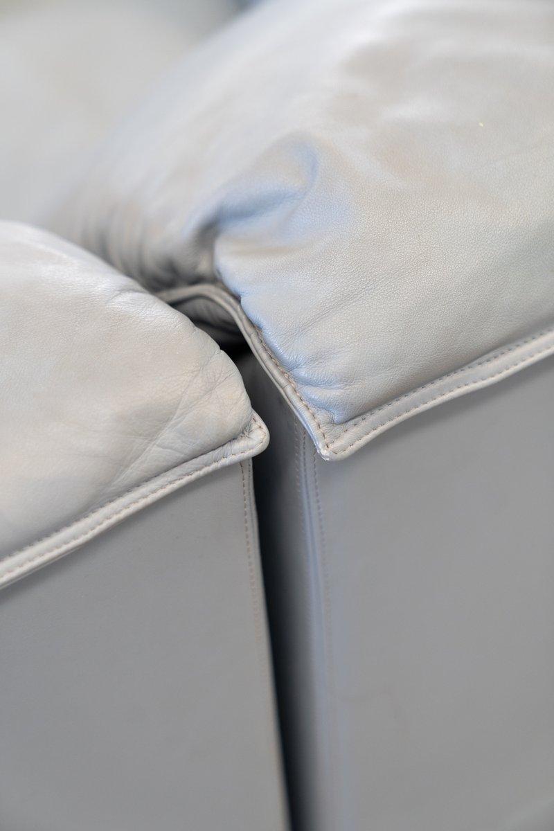 1980s “Serenade” Modular Leather Sectional Sofa by Tito Agnoli for Poltrona Frau in vendita 4