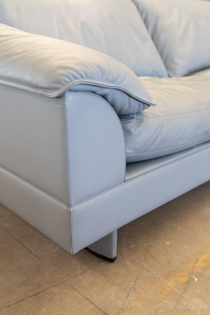 Pelle 1980s “Serenade” Modular Leather Sectional Sofa by Tito Agnoli for Poltrona Frau in vendita