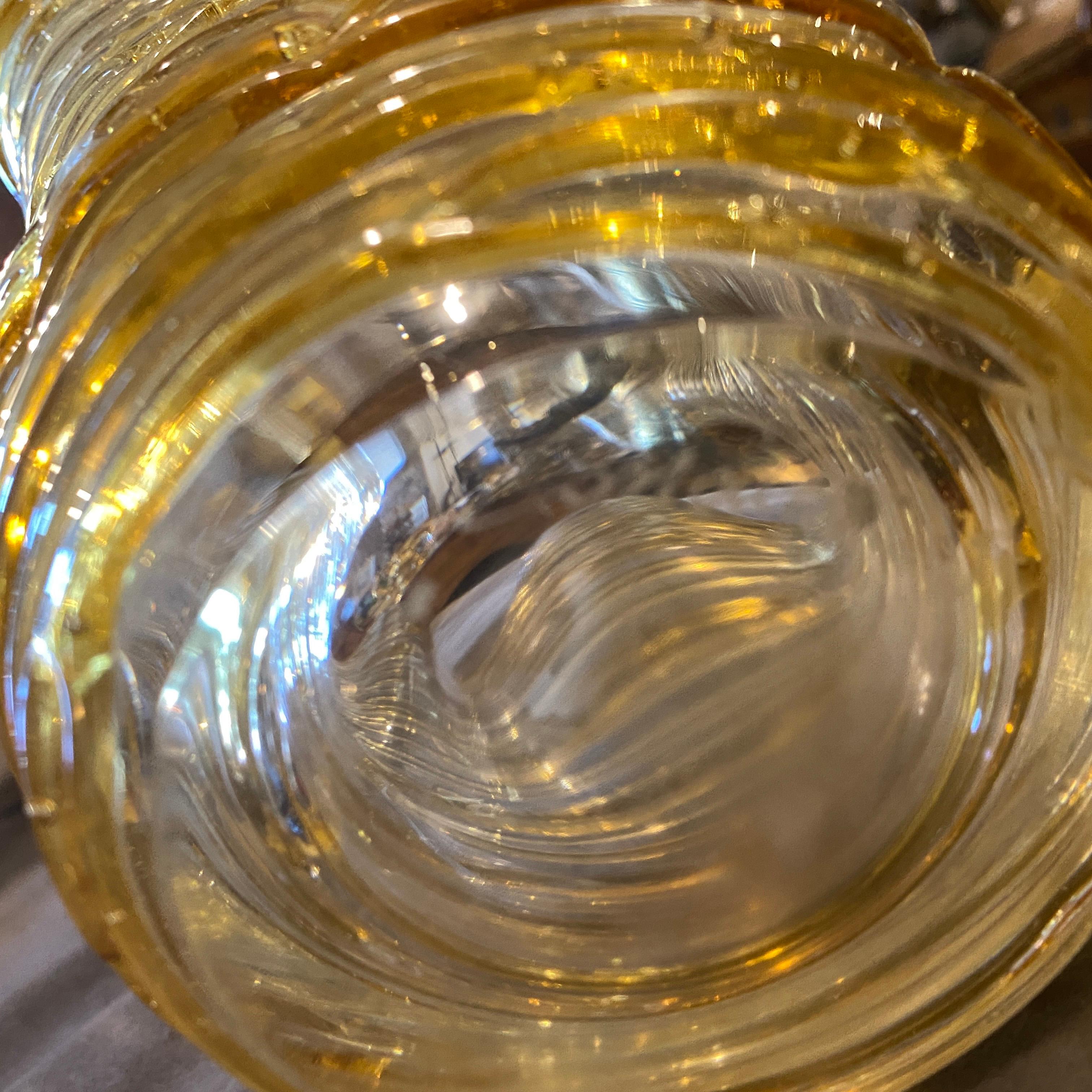 1980s Sergio Costantini Modernist Yellow Murano Glass Vase In Good Condition In Aci Castello, IT