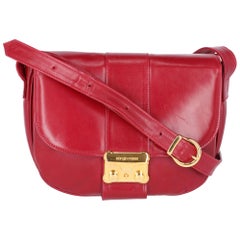 Retro 1980s Sergio Rossi Bordeaux Shoulder Bag