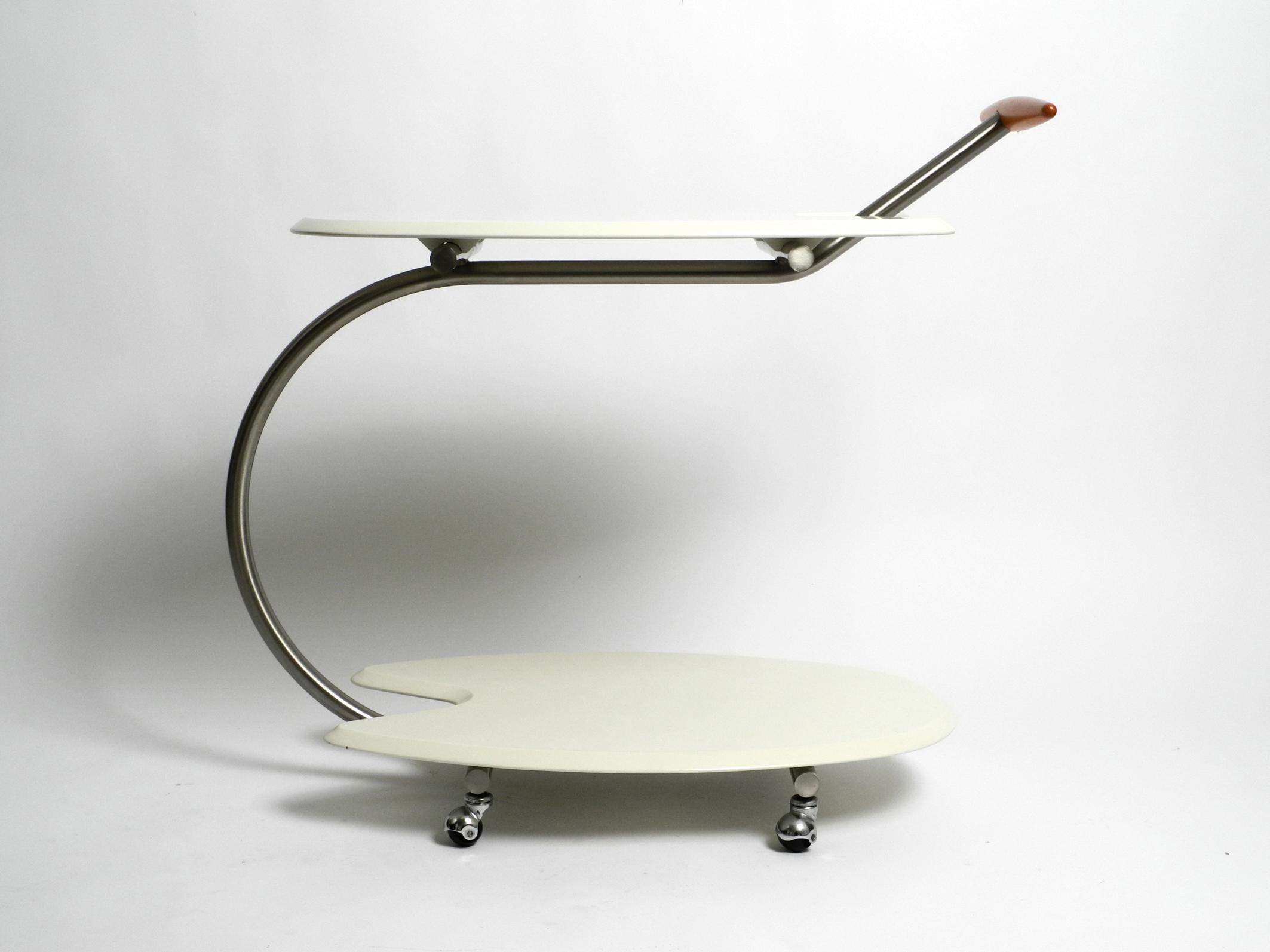 Post-Modern 1980s serving trolley in Postmodern design by Massimo Iosa Ghini for BRF Italy