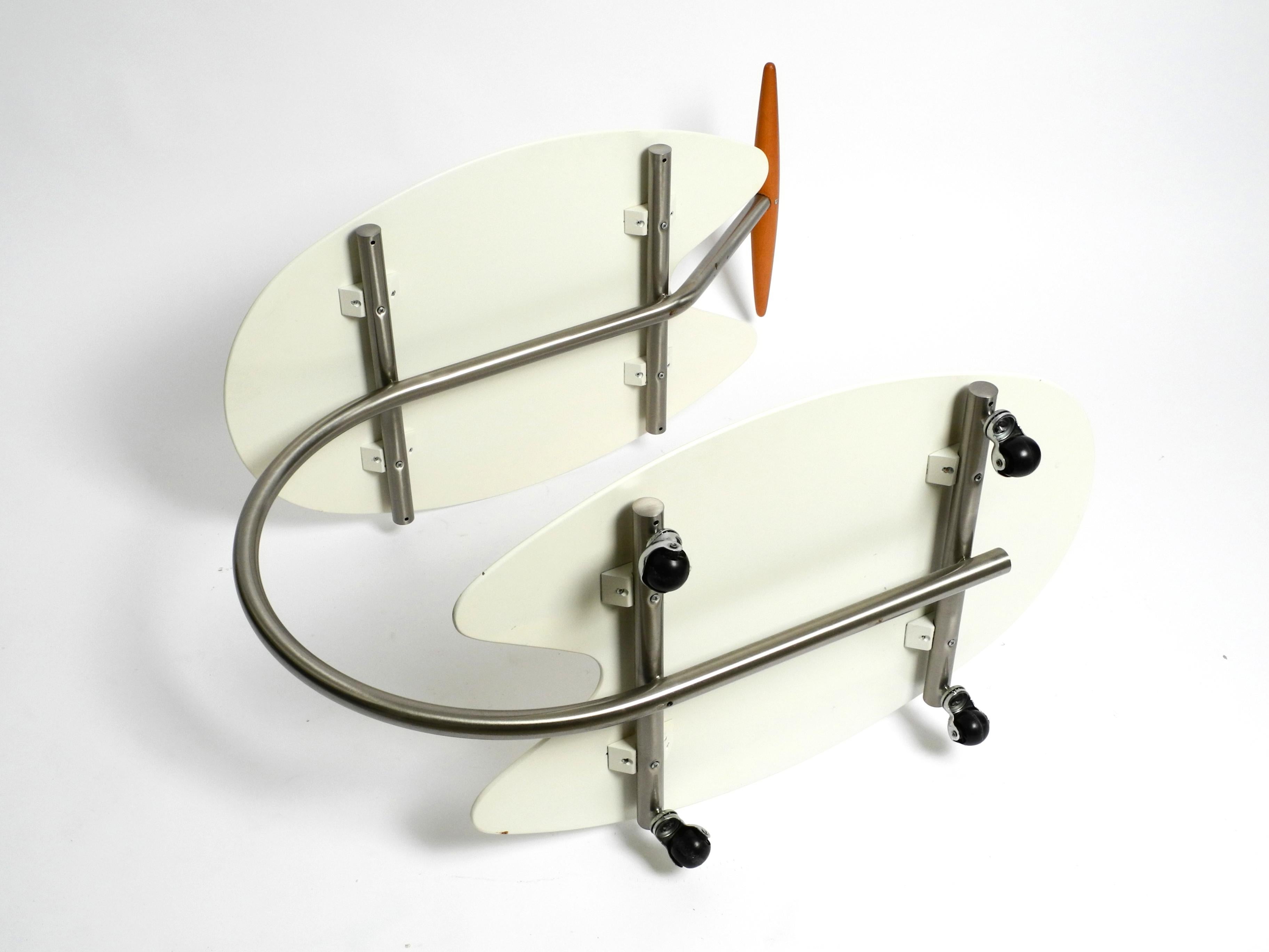 1980s serving trolley in Postmodern design by Massimo Iosa Ghini for BRF Italy 2