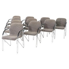 Set de 10 sillones de comedor de neón de los años 80 Alfred Homann para Labofa