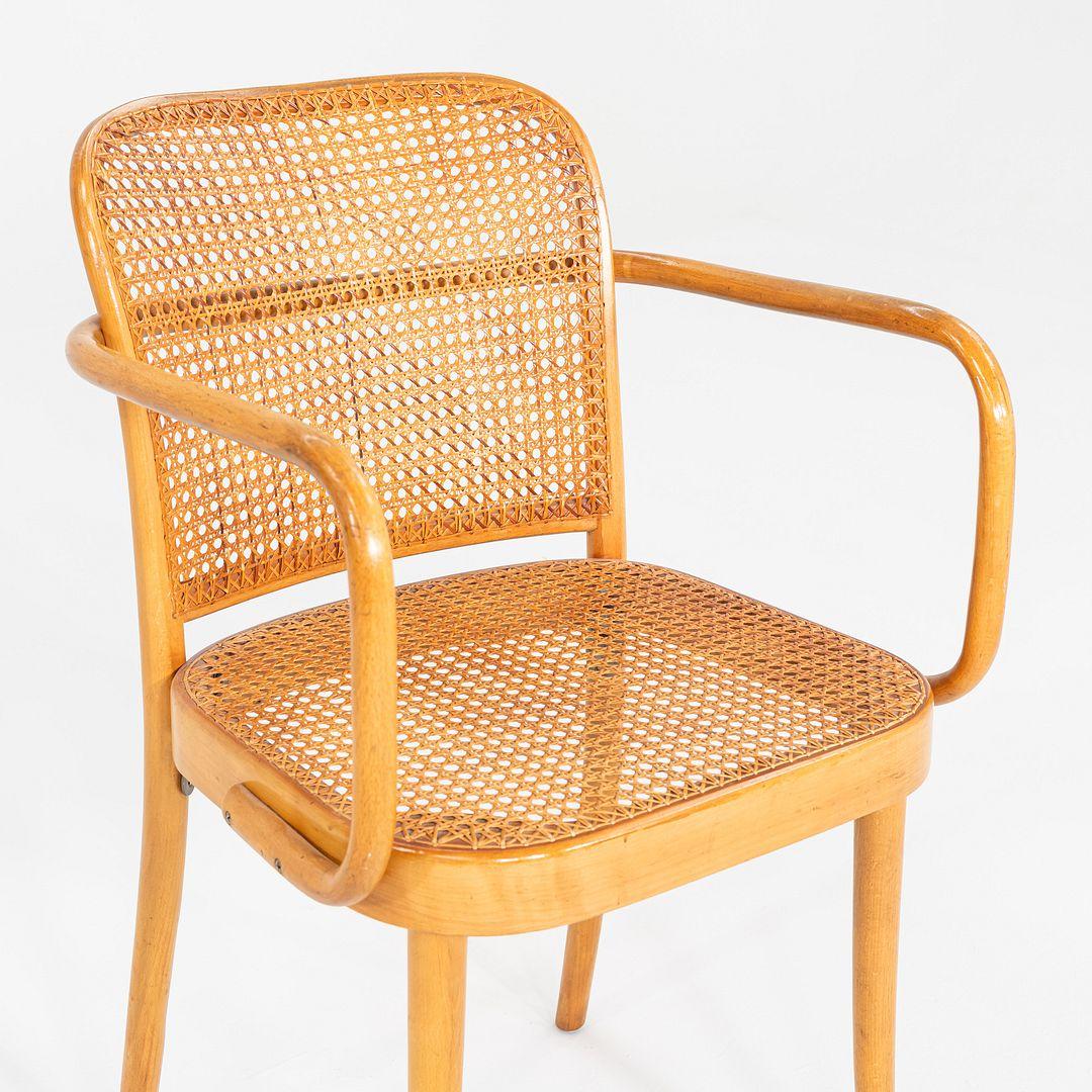 1980s Set of 10 Model 811 Prague Chairs by Josef Hoffman for Stendig / Thonet im Angebot 5