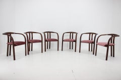 1980s Set of 6 Rare Dining/Side Chairs by TON