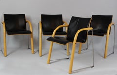 1980s Set of Four Chairs S320, Wulf Schneider and Ulrich Böhme for Thonet