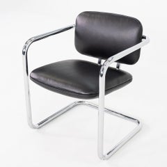 1980s Set of Four Charles Pfister for Metropolitan Furniture Halston Armchairs