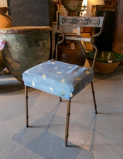 1980s Set of Four Iron Chairs