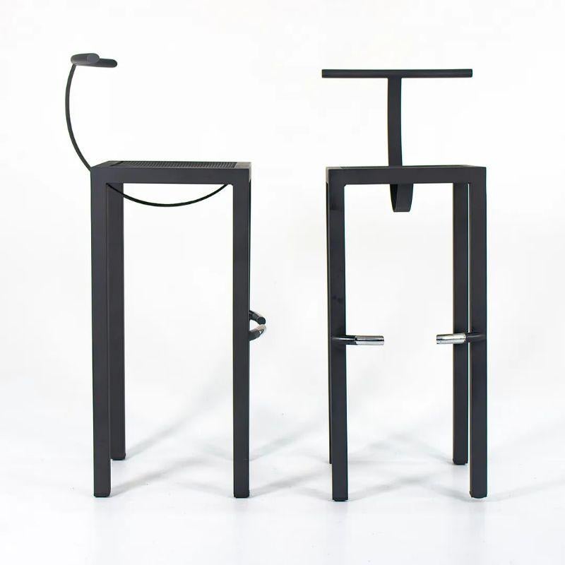 Italian 1980s Set of Four Philippe Starck and Aleph Ubik Sarapis Bar Stools by Driade For Sale