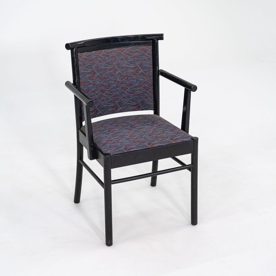 Moderne Ensemble de quatre fauteuils Werther Toffoloni pour Cassina/Atelier de salle à manger des années 1980 en vente