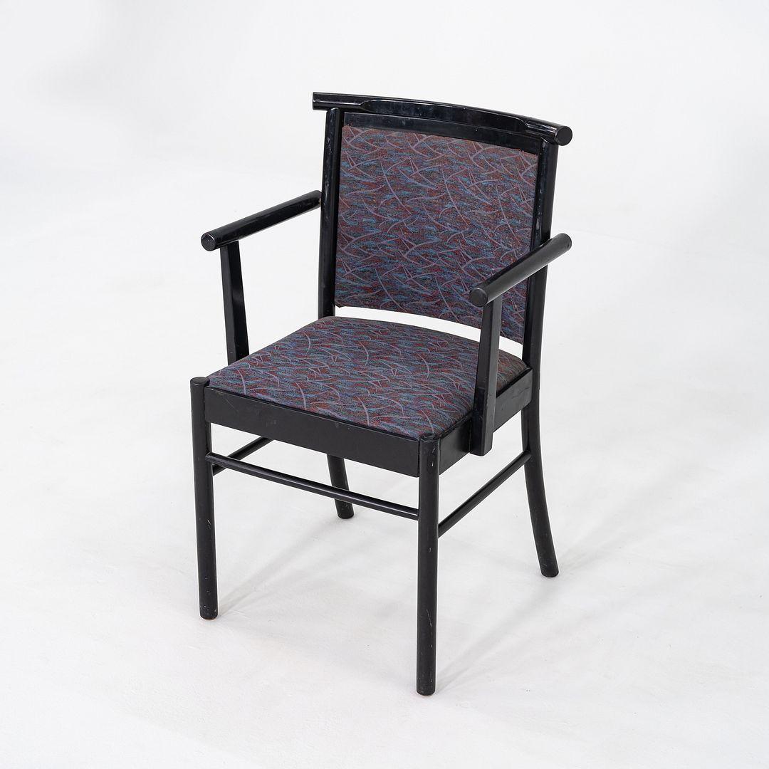 italien Ensemble de quatre fauteuils Werther Toffoloni pour Cassina/Atelier de salle à manger des années 1980 en vente