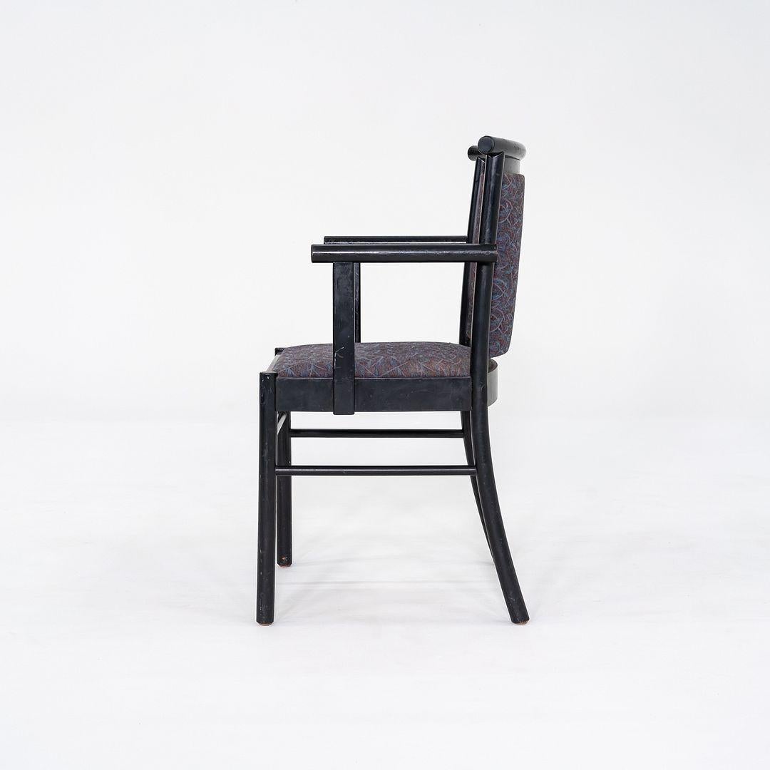 Fin du 20e siècle Ensemble de quatre fauteuils Werther Toffoloni pour Cassina/Atelier de salle à manger des années 1980 en vente