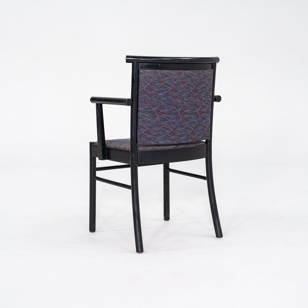 Ensemble de quatre fauteuils Werther Toffoloni pour Cassina/Atelier de salle à manger des années 1980 en vente 1