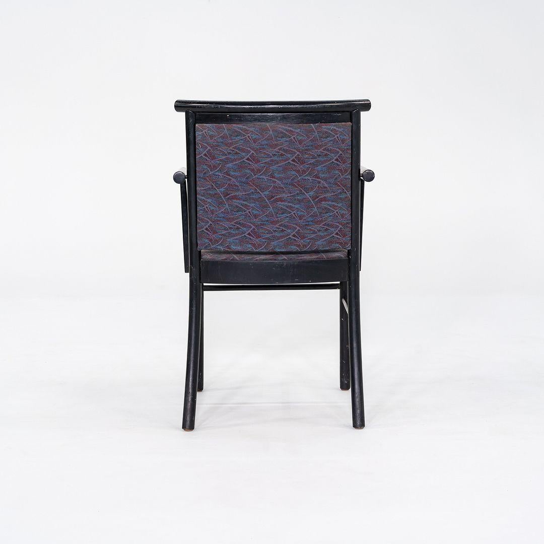 Ensemble de quatre fauteuils Werther Toffoloni pour Cassina/Atelier de salle à manger des années 1980 en vente 2