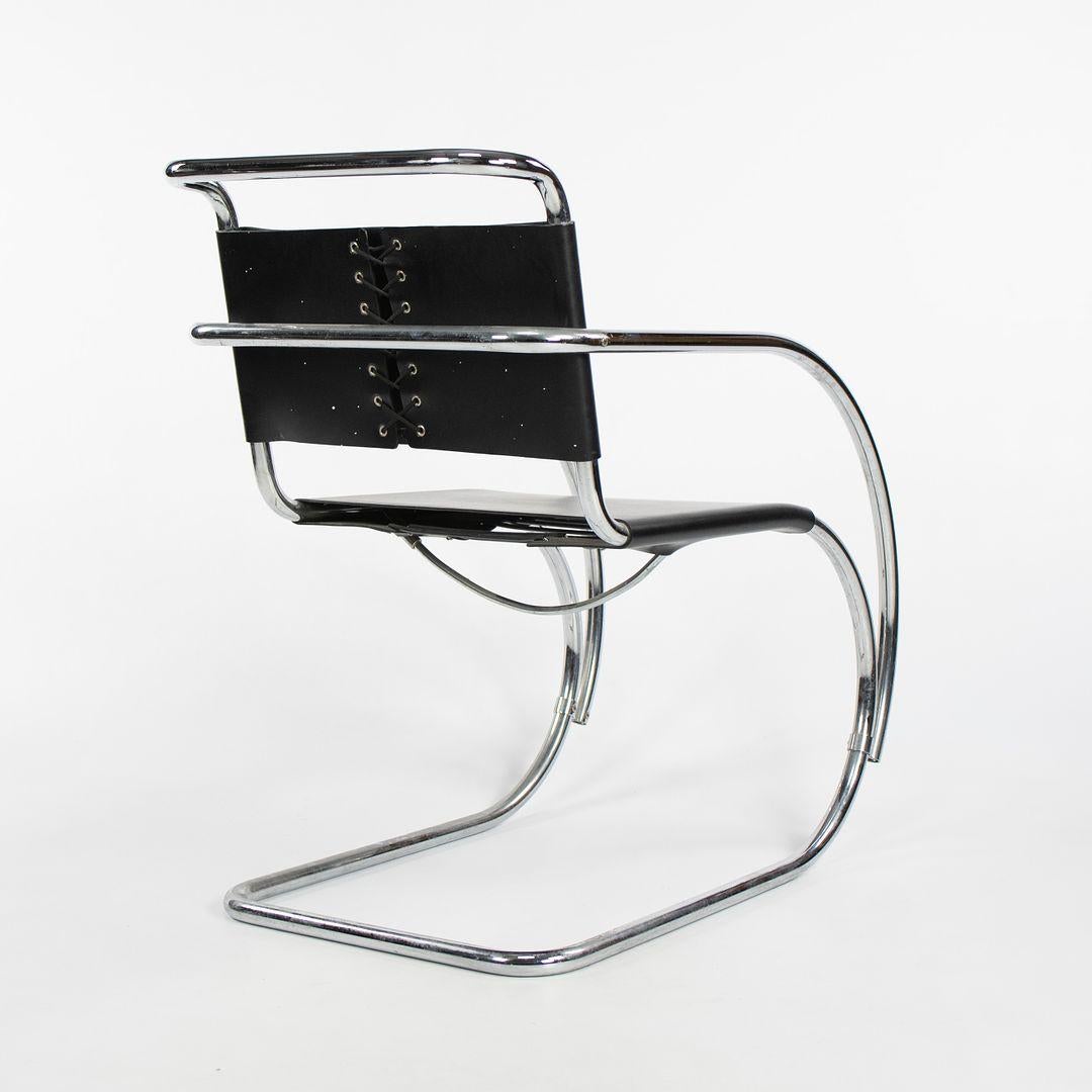 This is a set of six dining chairs, Mies van der Rohe‚Äôs classic MR10 and MR20. The MR Collection, designed in 1927, was the debut of van der Rohe‚Äôs earliest bent-steel designs. The listed price includes the set of 6 chairs; Four MR10 armless