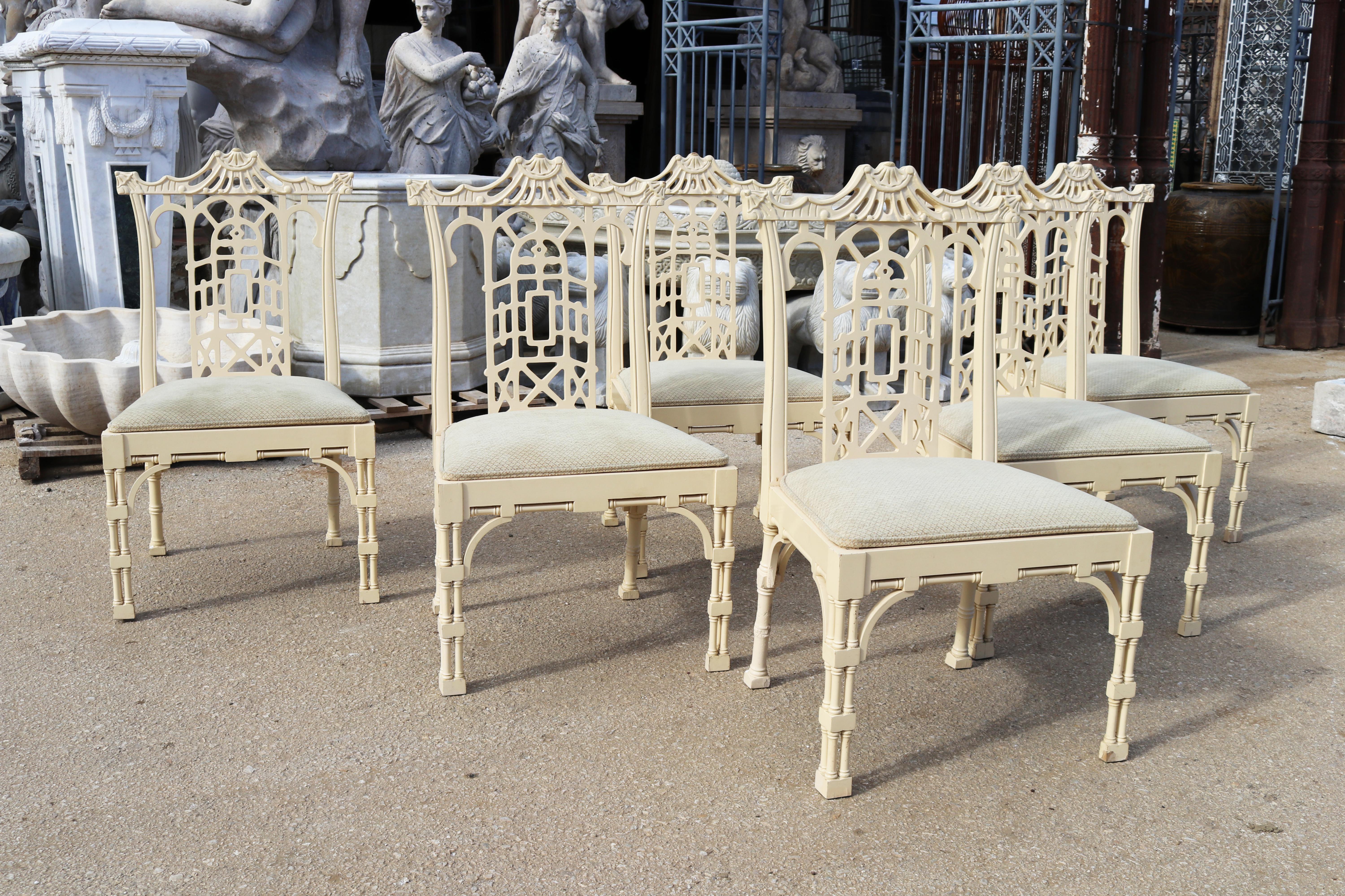 white lacquer dining chairs