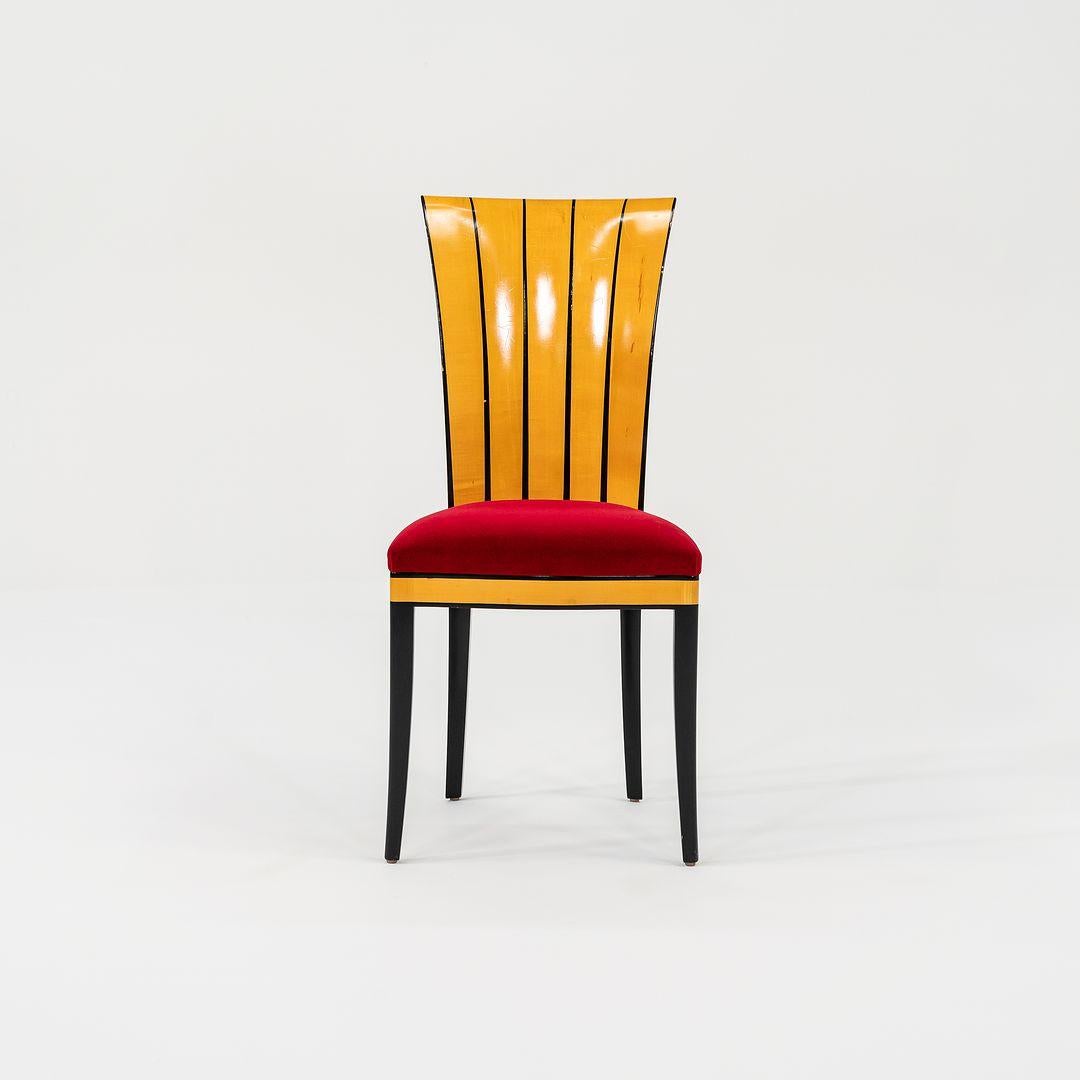 Laque 1980 Ensemble de dix chaises de salle à manger Eliel Saarinen Cranbrook par Charles Phipps & Sons en vente
