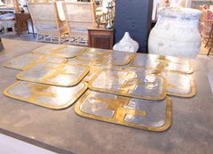 1980s Set of Ten Plate Covers in Bronze by the Artist David Marshall