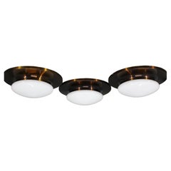 1980er Jahre Satz von drei Lights im Art déco-Stil