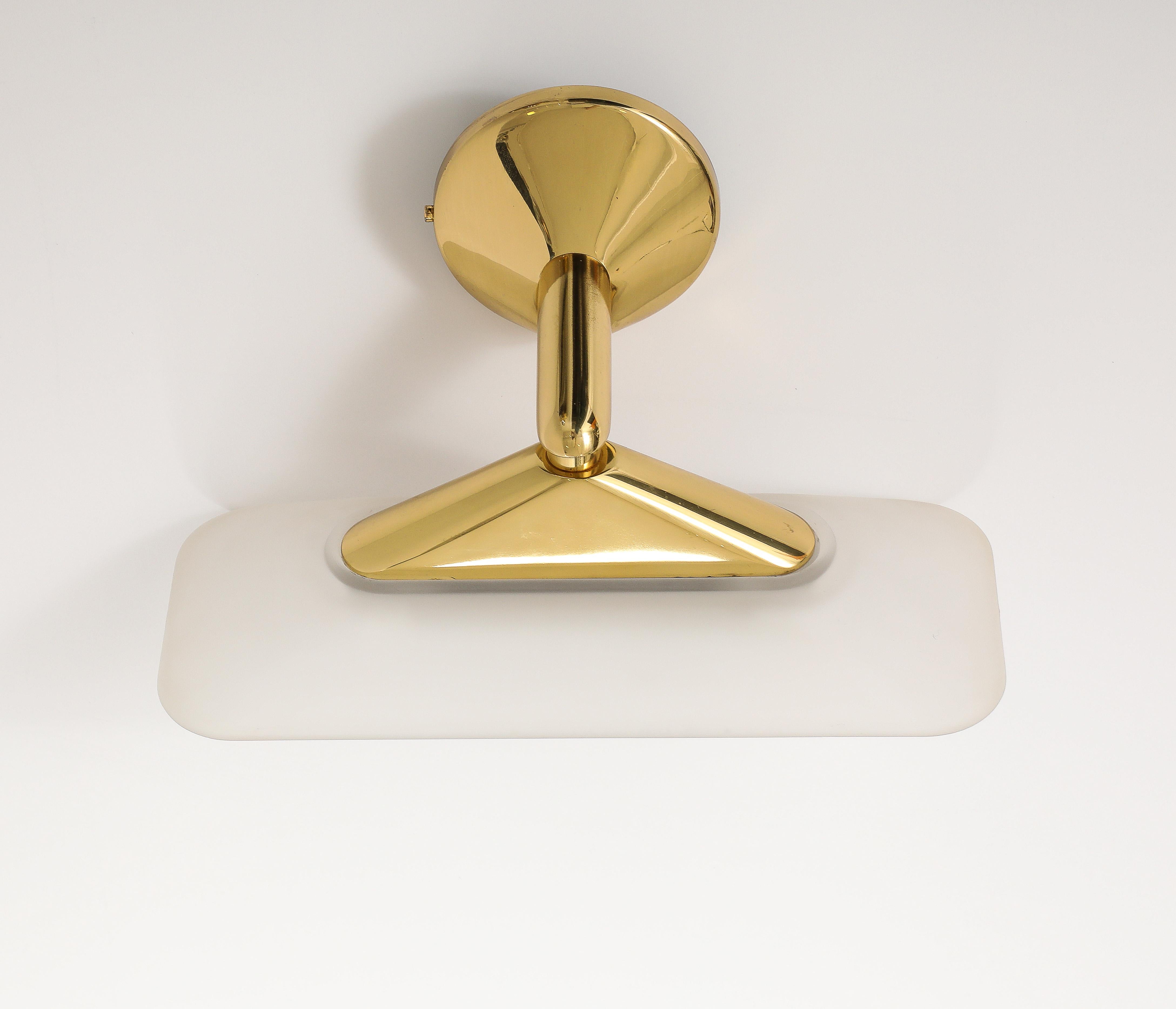 1980's Set of Three High Style  Italian Wall Lights For Sale 5
