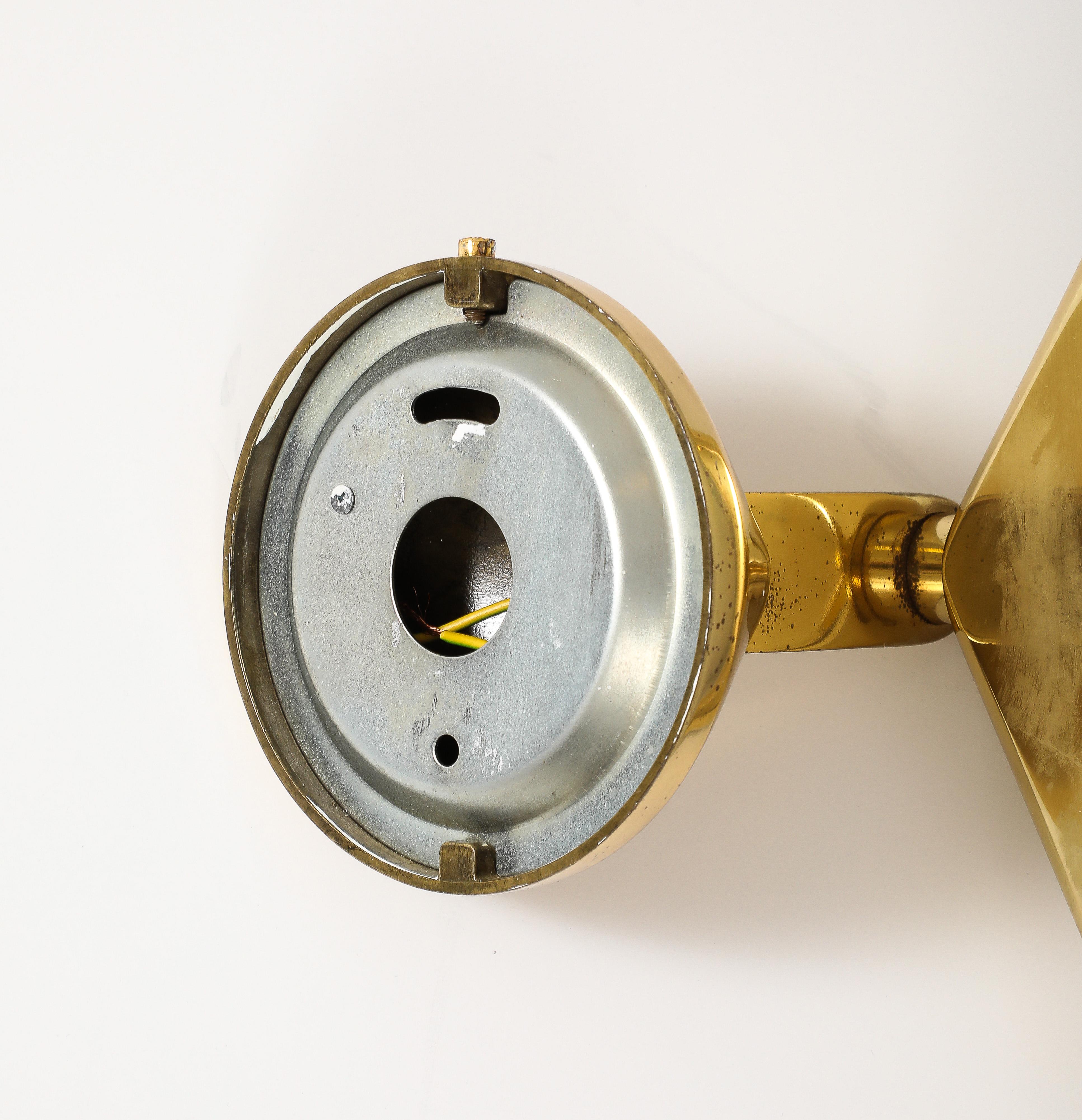 1980's Set of Three High Style  Italian Wall Lights For Sale 6