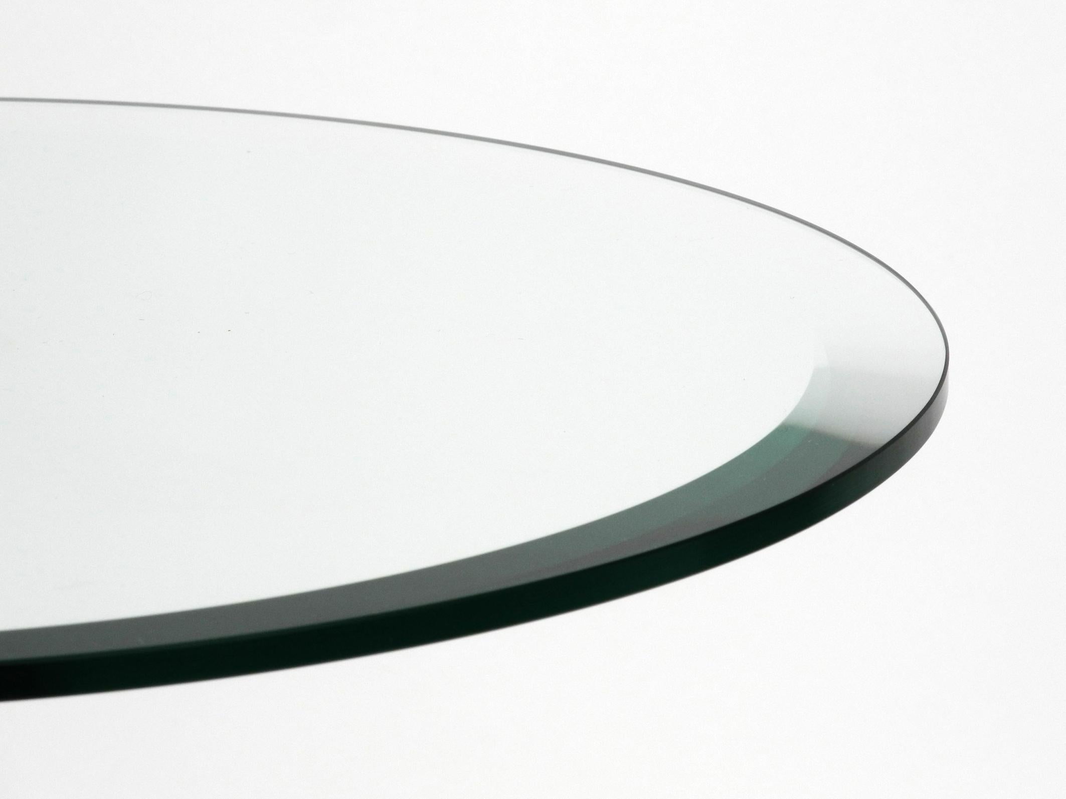 1980s Side Table Made of Glass and Marble Vico Magistretti for Cattelan Italia 1