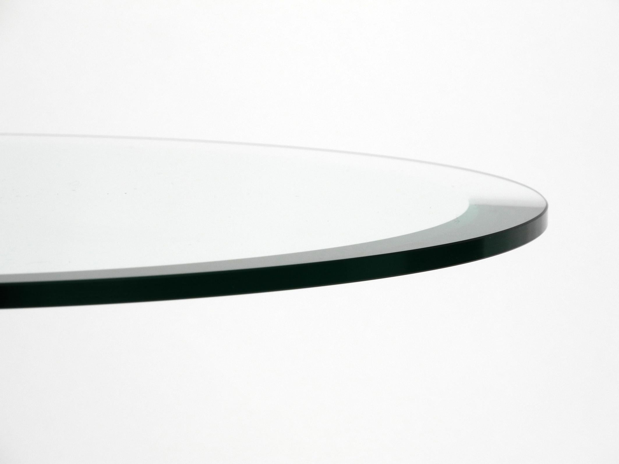 1980s Side Table Made of Glass and Marble Vico Magistretti for Cattelan Italia 2