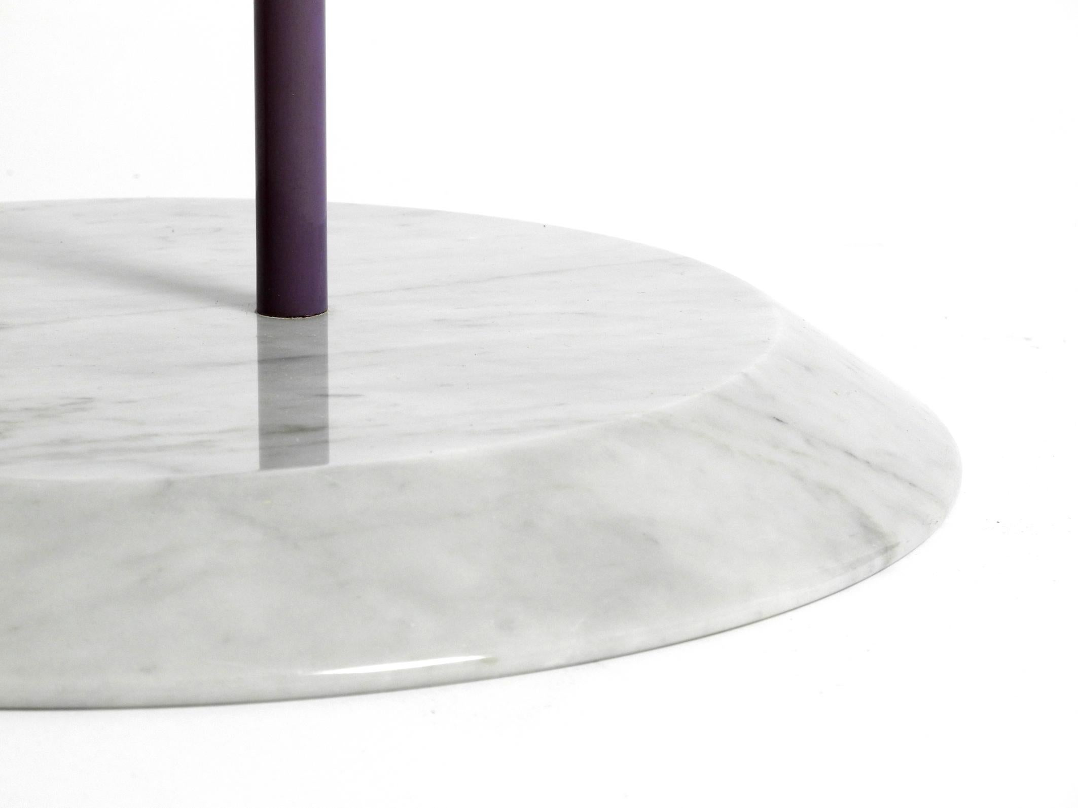 1980s Side Table Made of Glass and Marble Vico Magistretti for Cattelan Italia 4
