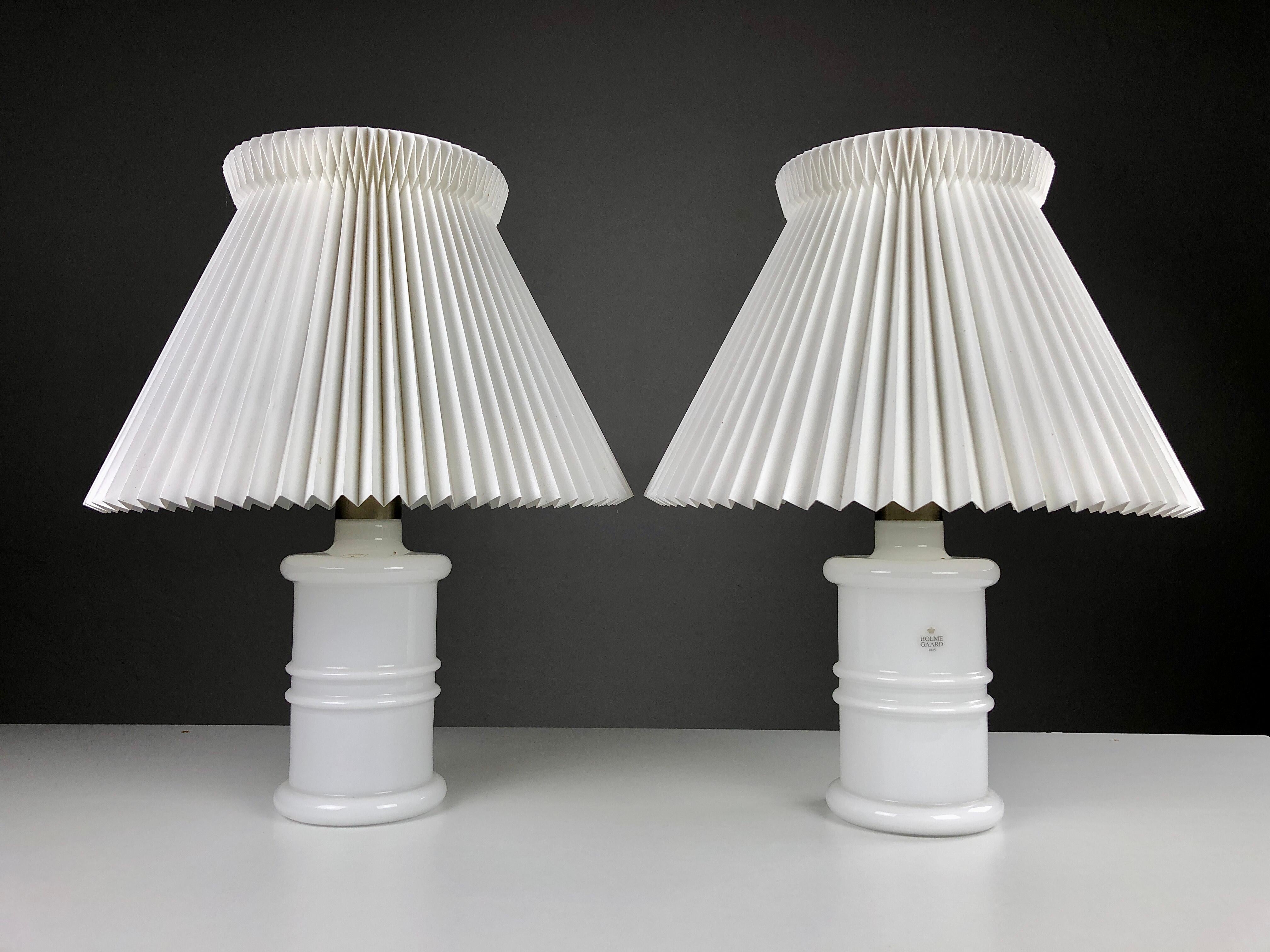 Hand-Crafted 1980s Sidse Werner Danish Handblown Glass Pharmacist Table Lamps by Holmegaard For Sale