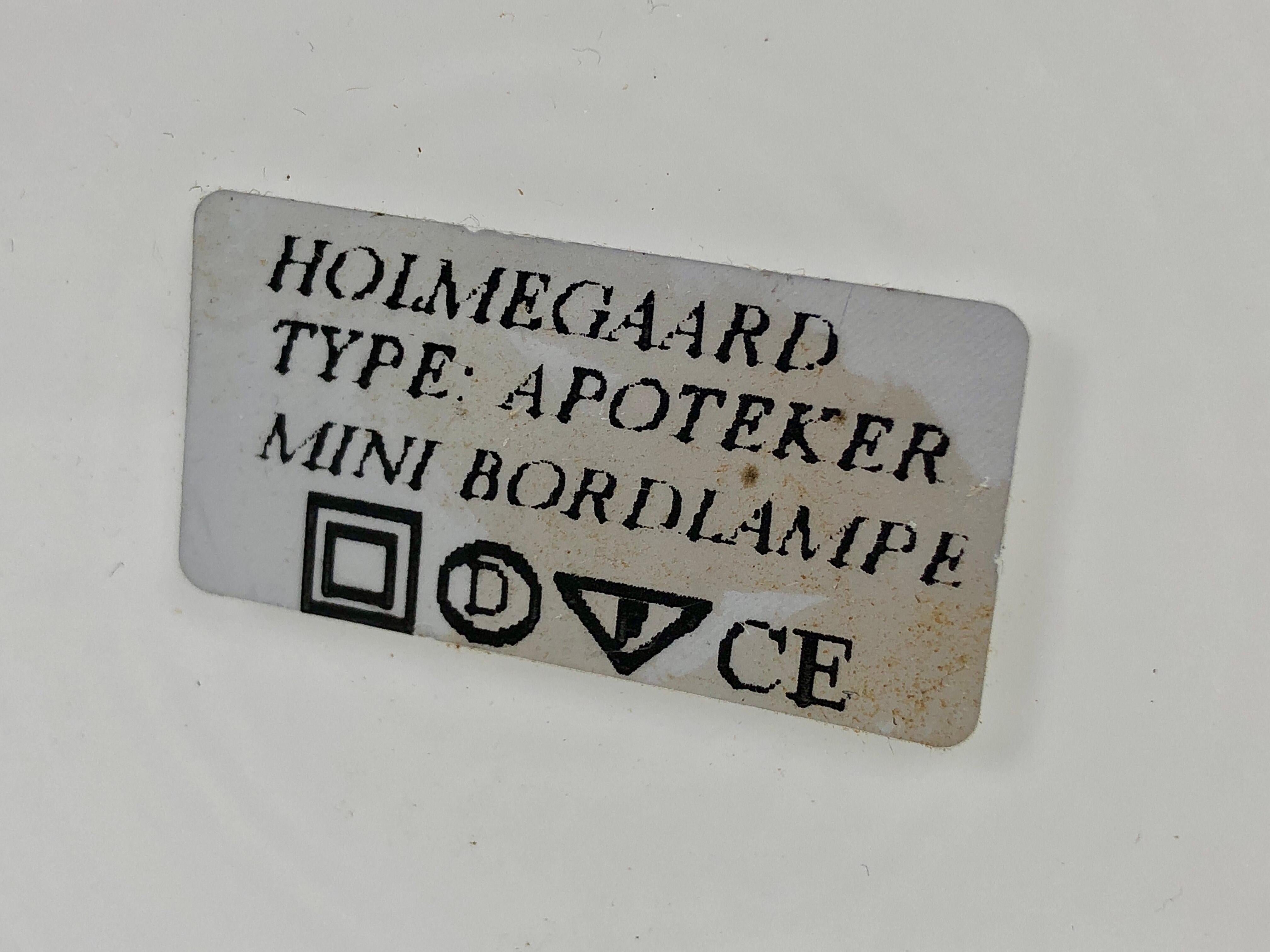 1980er Sidse Werner Dänische Apotheker Tischlampen aus mundgeblasenem Glas von Holmegaard (Ende des 20. Jahrhunderts) im Angebot