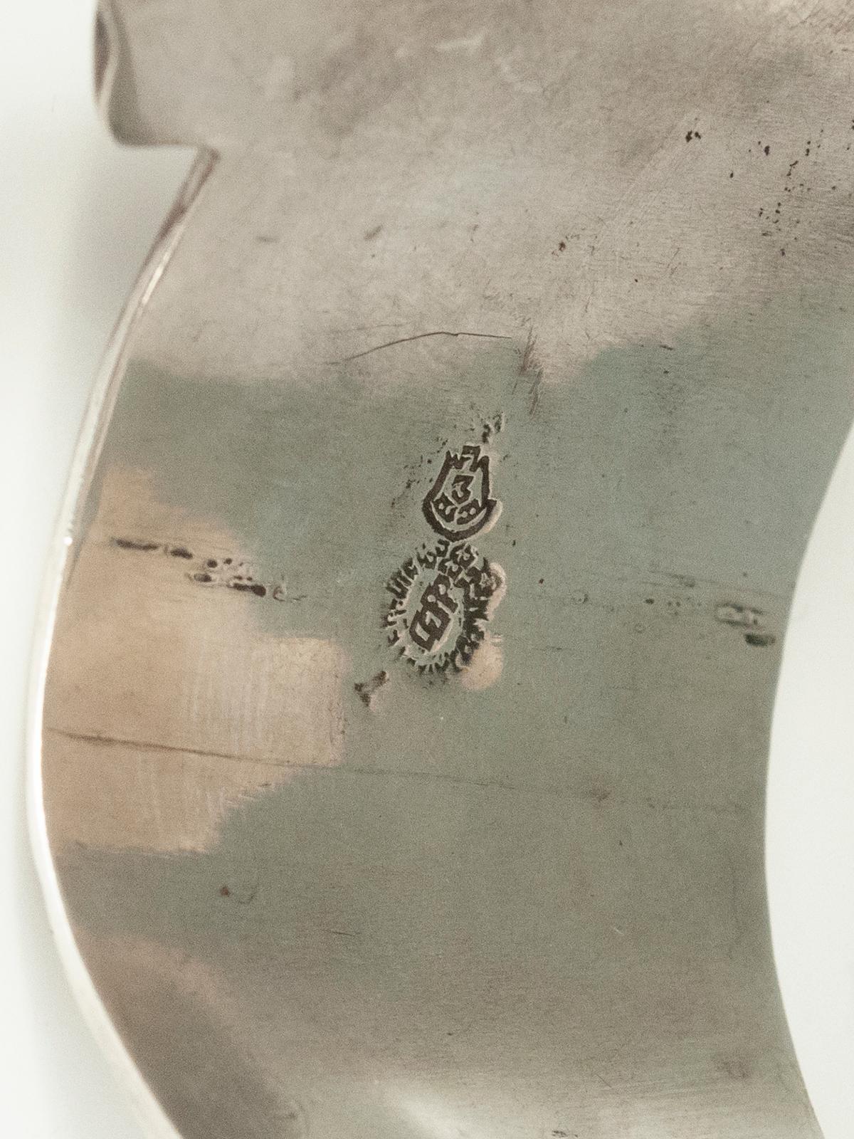 1980s Silver Clamper Bracelet, Taxco, Mexico For Sale 2