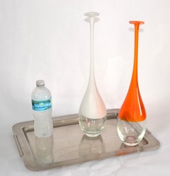 1980s Silver Plated Art Deco Style Platter Sering Tray by LASLO for Towle Italy