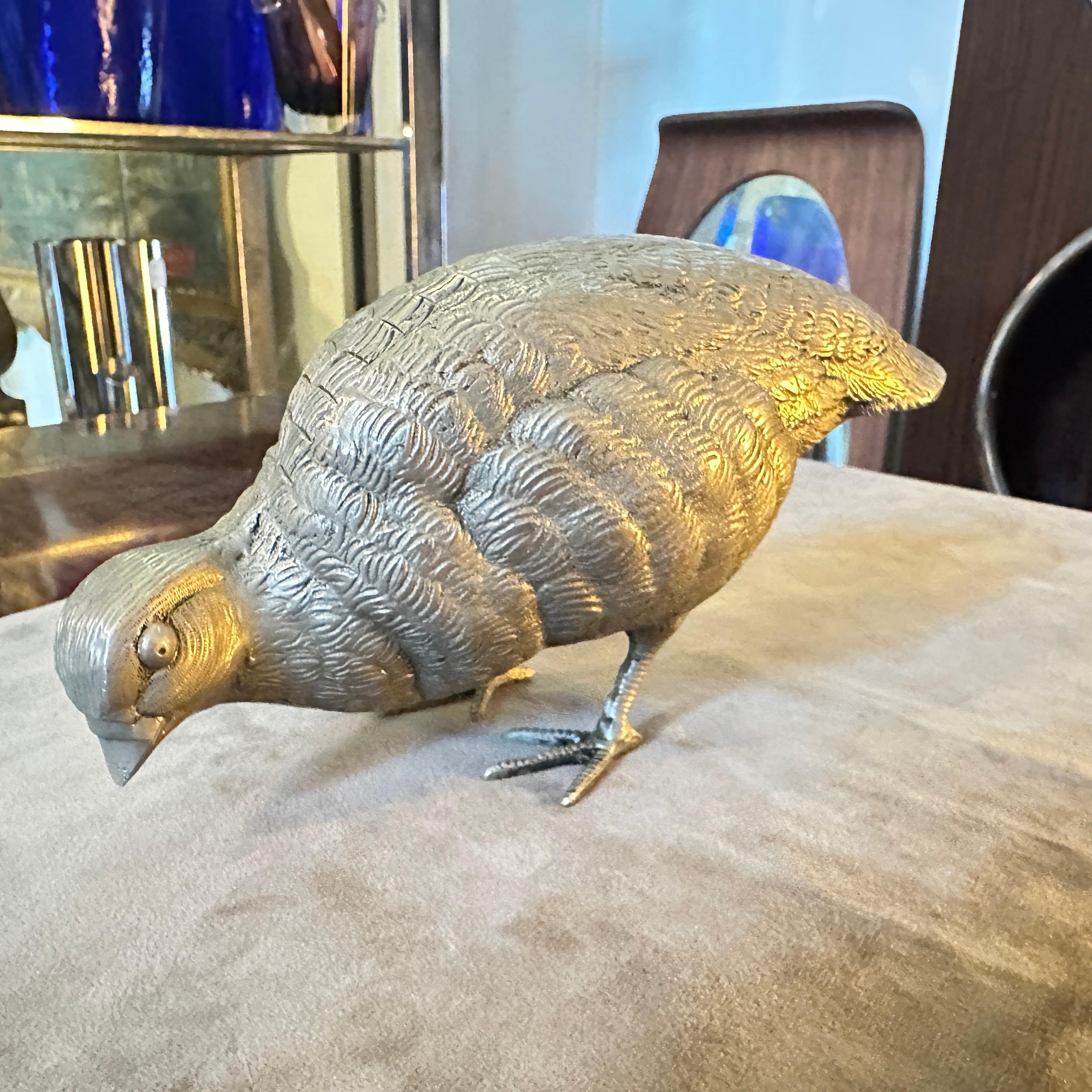 Fermacarte anni '80 in metallo placcato argento di Gucci In condizioni ottime in vendita a Aci Castello, IT