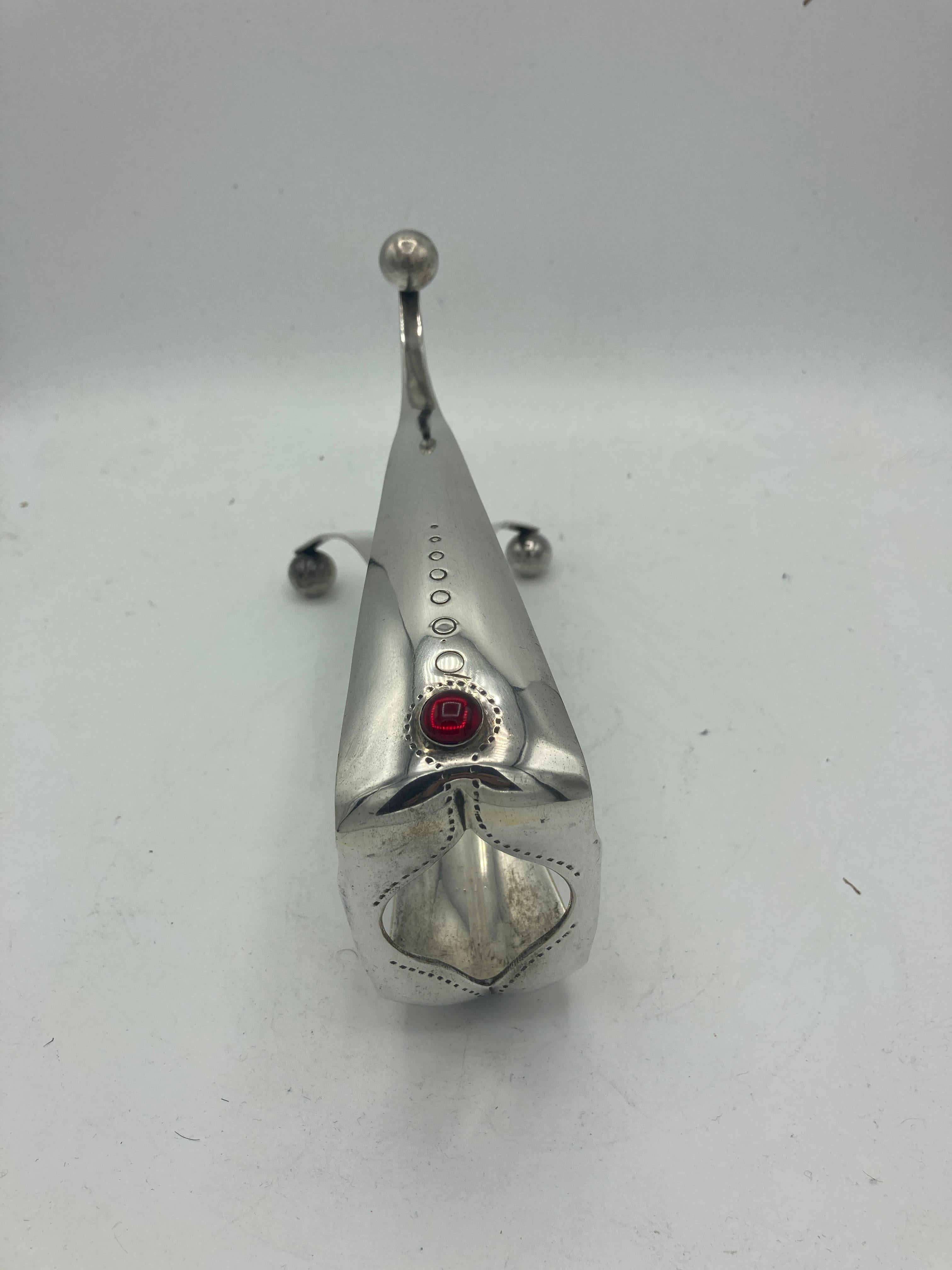 Enfriador de vino bañado en plata de los años 80 de Jean Boggio en venta 3