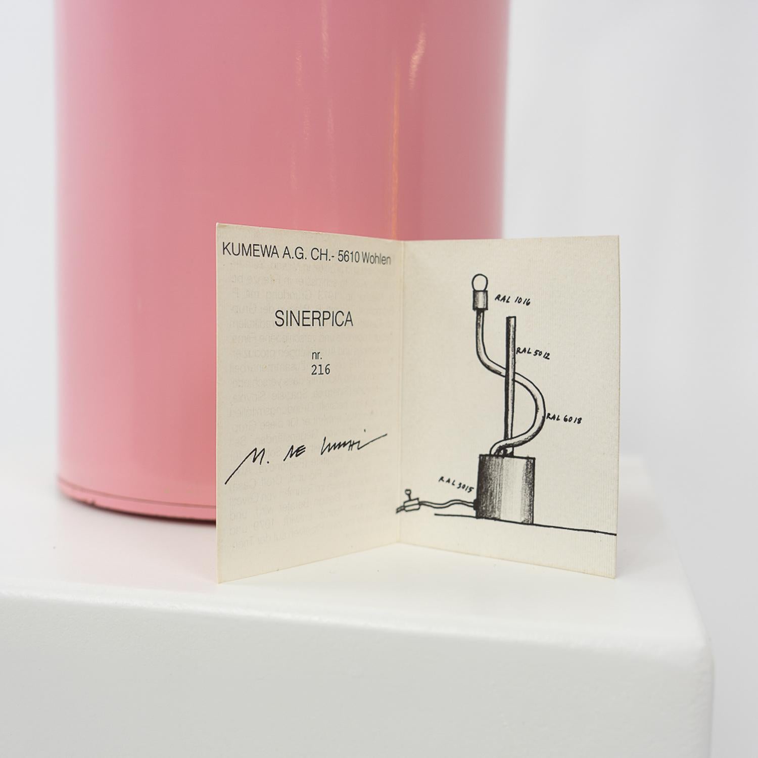 Aluminum 1980s Sinerpica Table Lamp by Michele de Lucchi