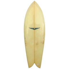 planche de surf Skip Frye Twin-Fin Fish des années 1980