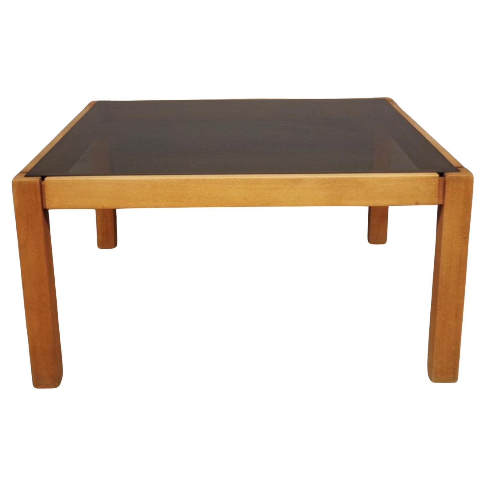 1980s Smoked Glass Coffee Table