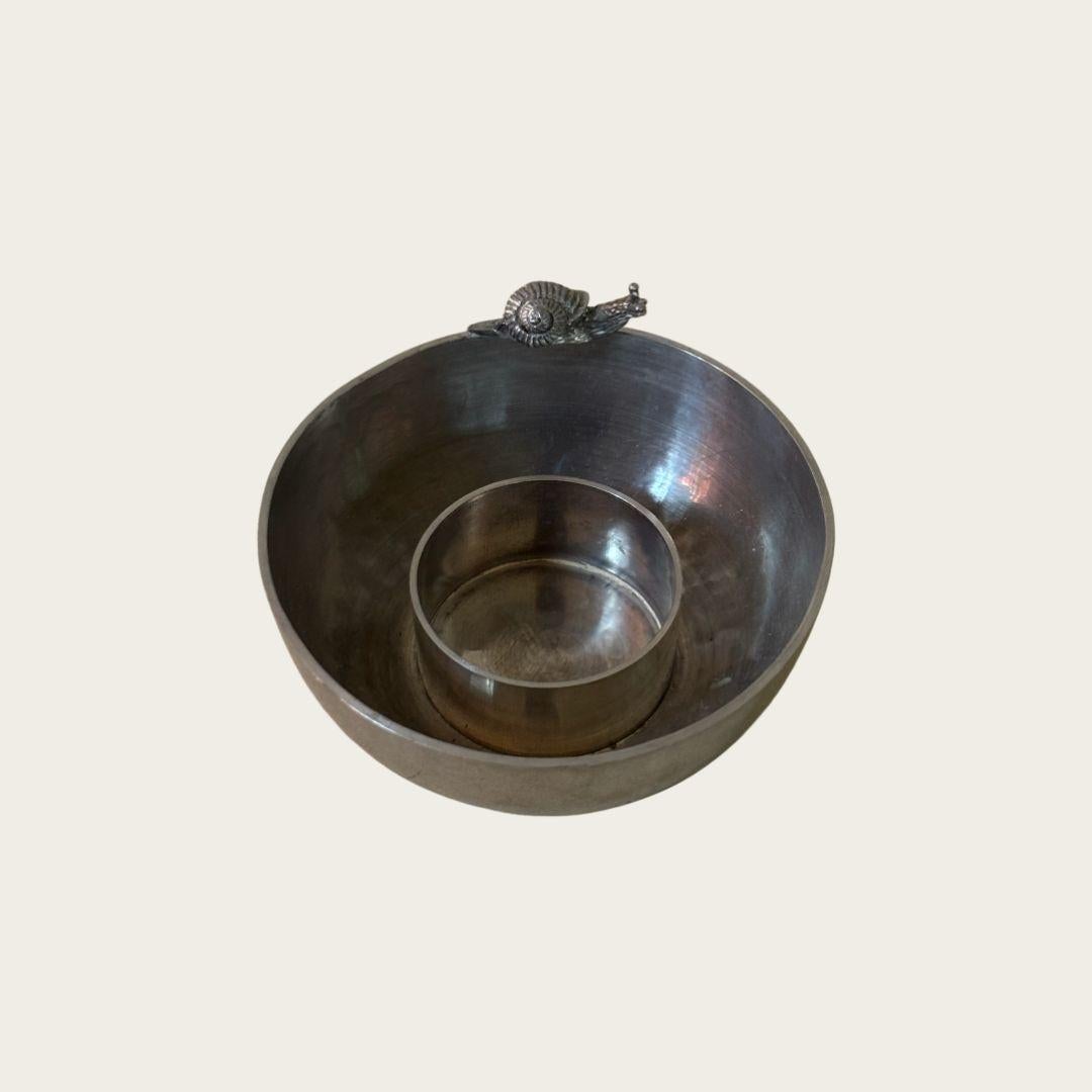 Svedese Piatto ad anello a forma di lumaca del 1980 / Porta tealight in vendita