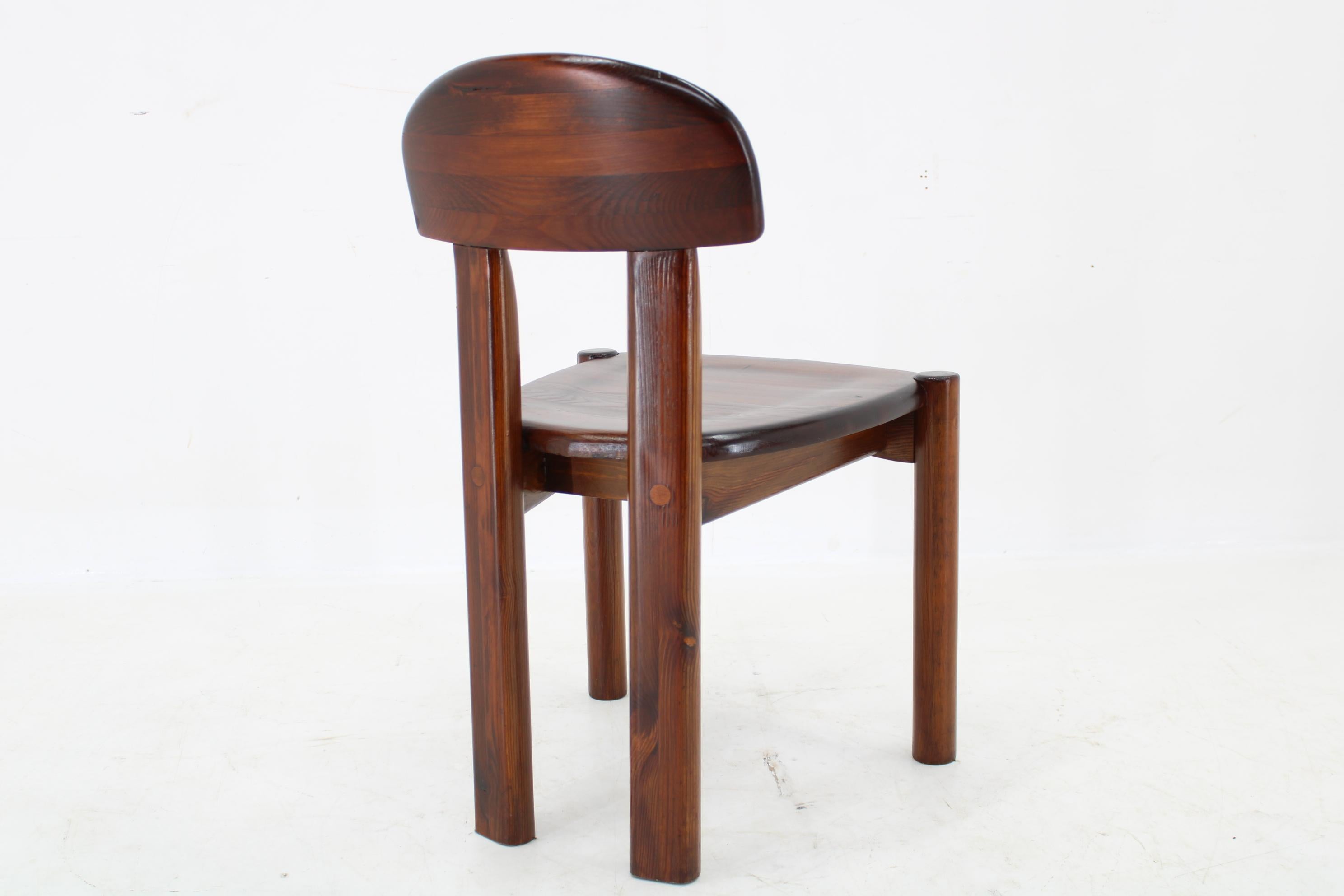 1980s Solid Pine Tree Dining Chair, 10pieces available In Good Condition For Sale In Praha, CZ