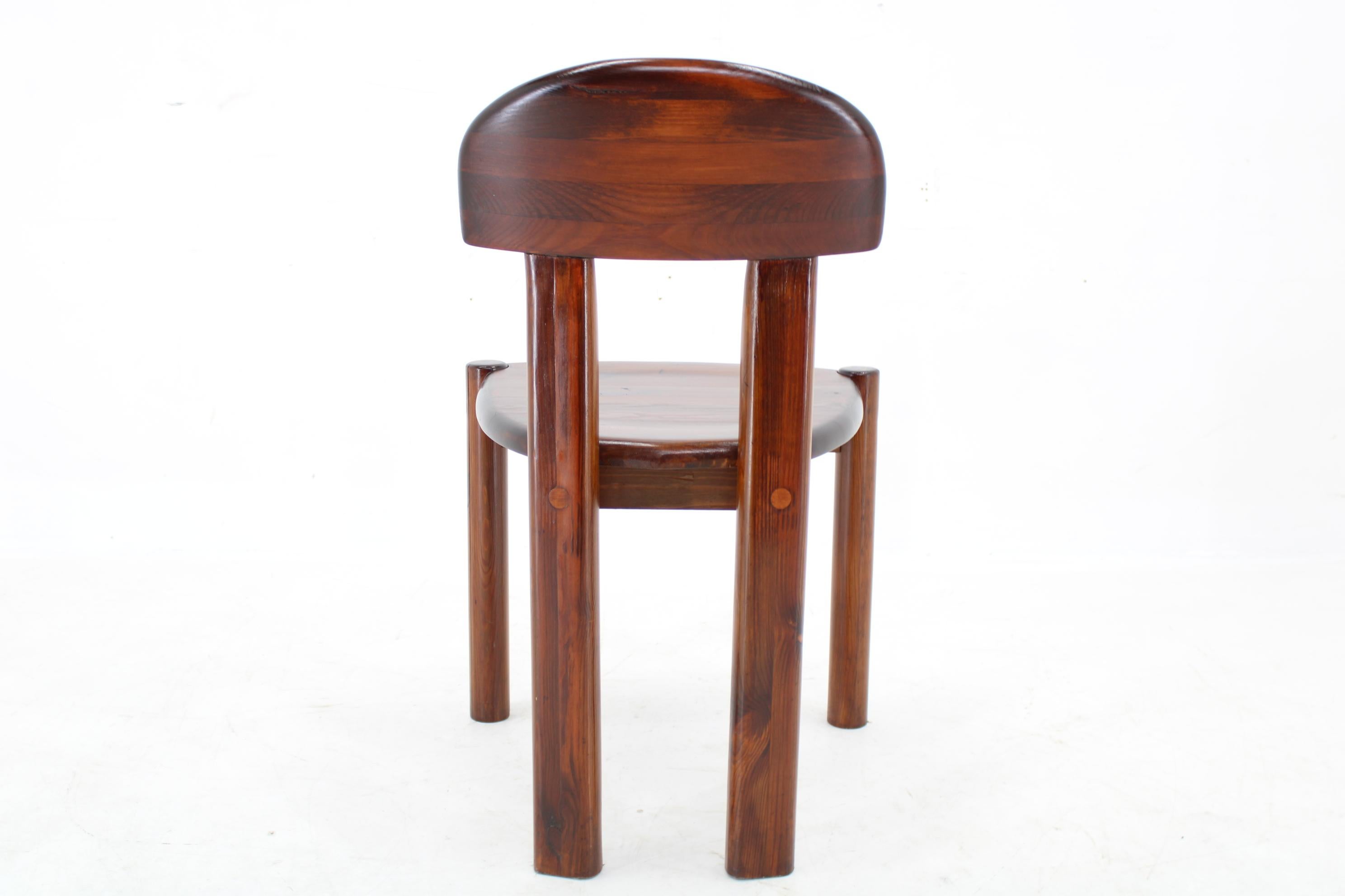 Late 20th Century 1980s Solid Pine Tree Dining Chair, 10pieces available For Sale