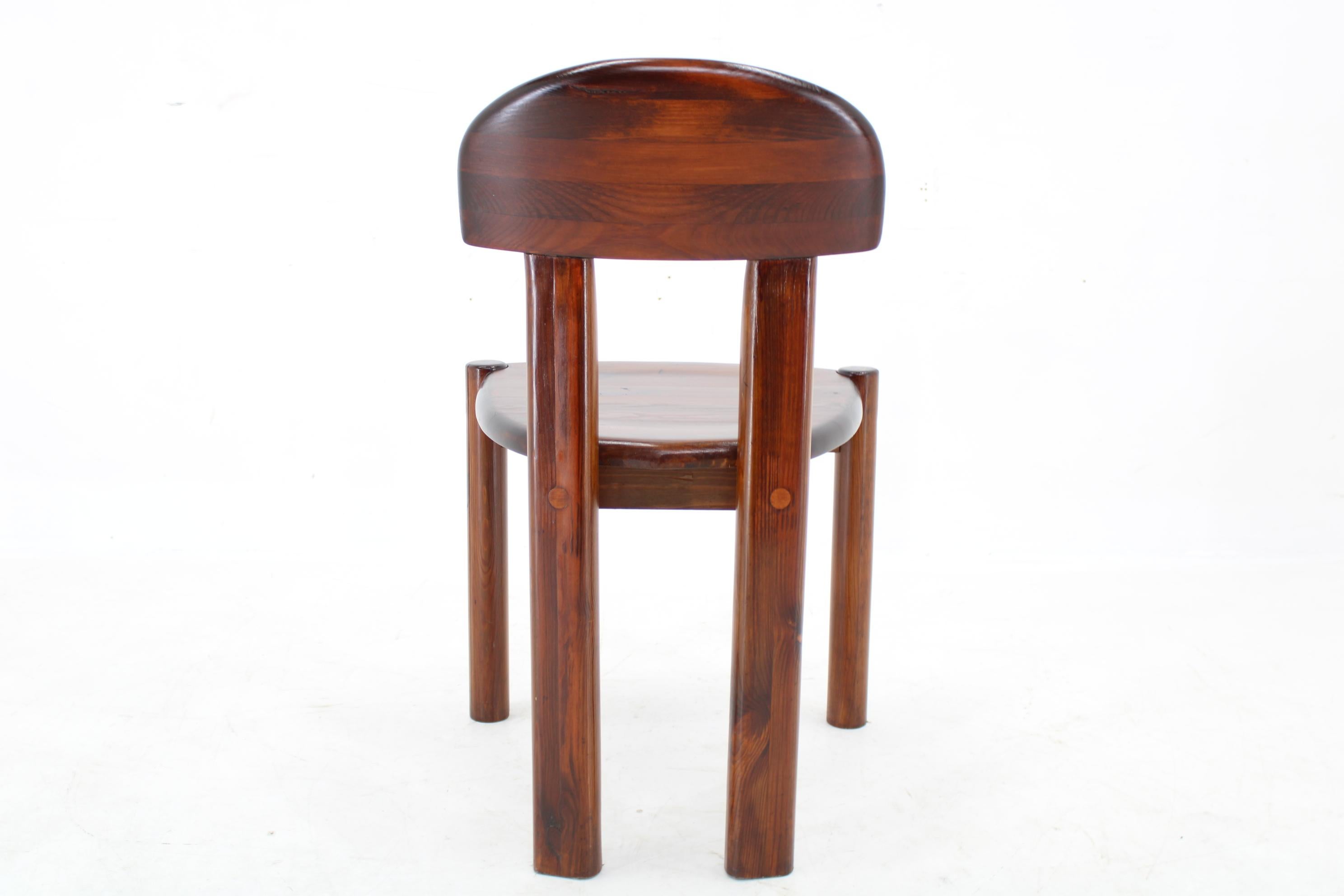 Fin du 20e siècle Chaise de salle à manger en pin massif des années 1980, 10 pièces disponibles en vente