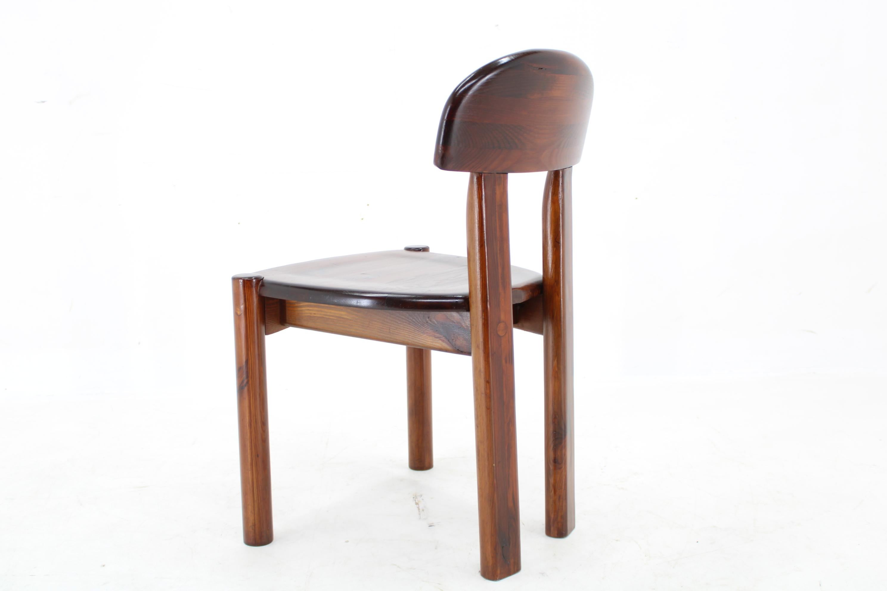 1980s Solid Pine Tree Dining Chair, 10pieces available For Sale 1