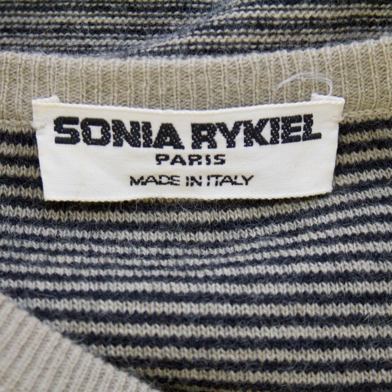1980s Sonia Rykiel Knit Skirt and Sweater Ensemble  2