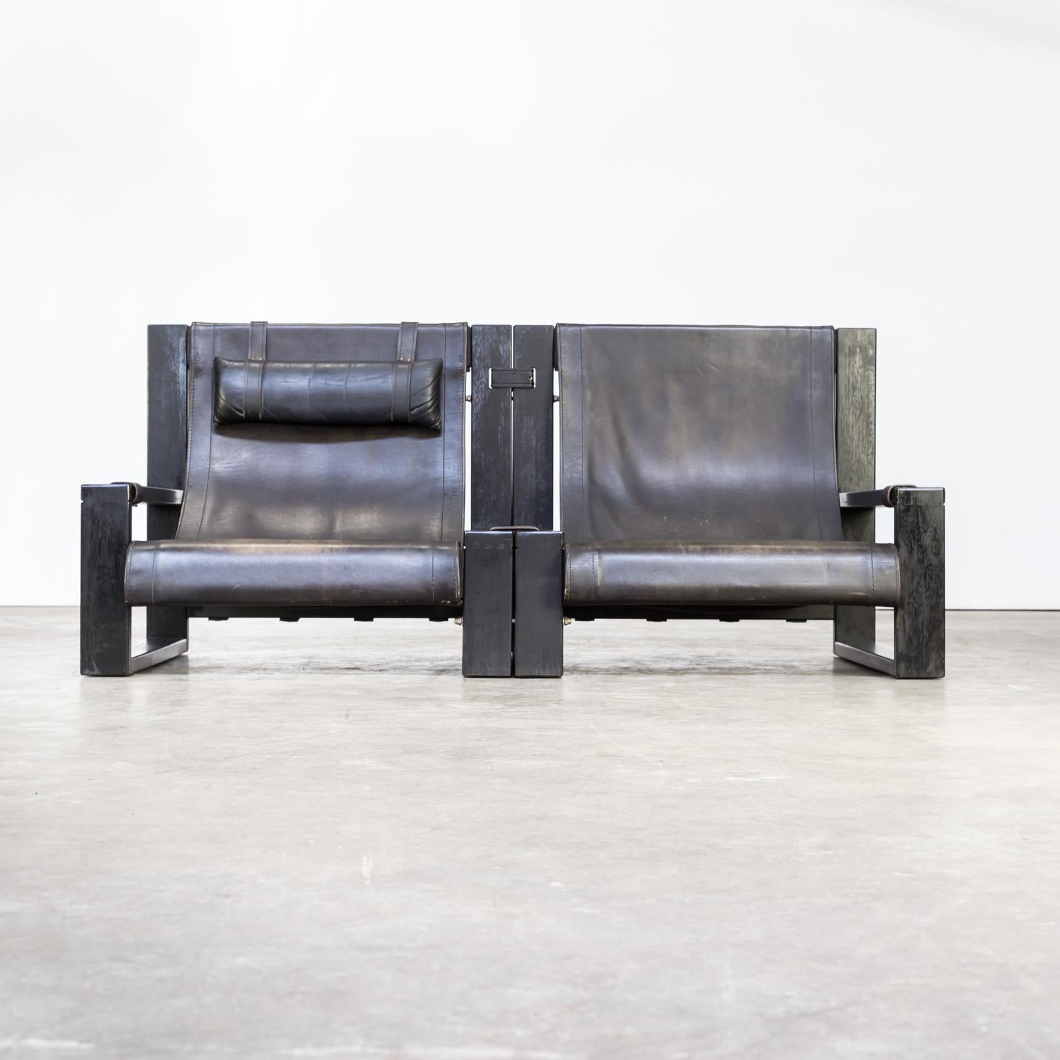 1980s Sonja Wasseur Rare Double-Seat Sofa For Sale 2