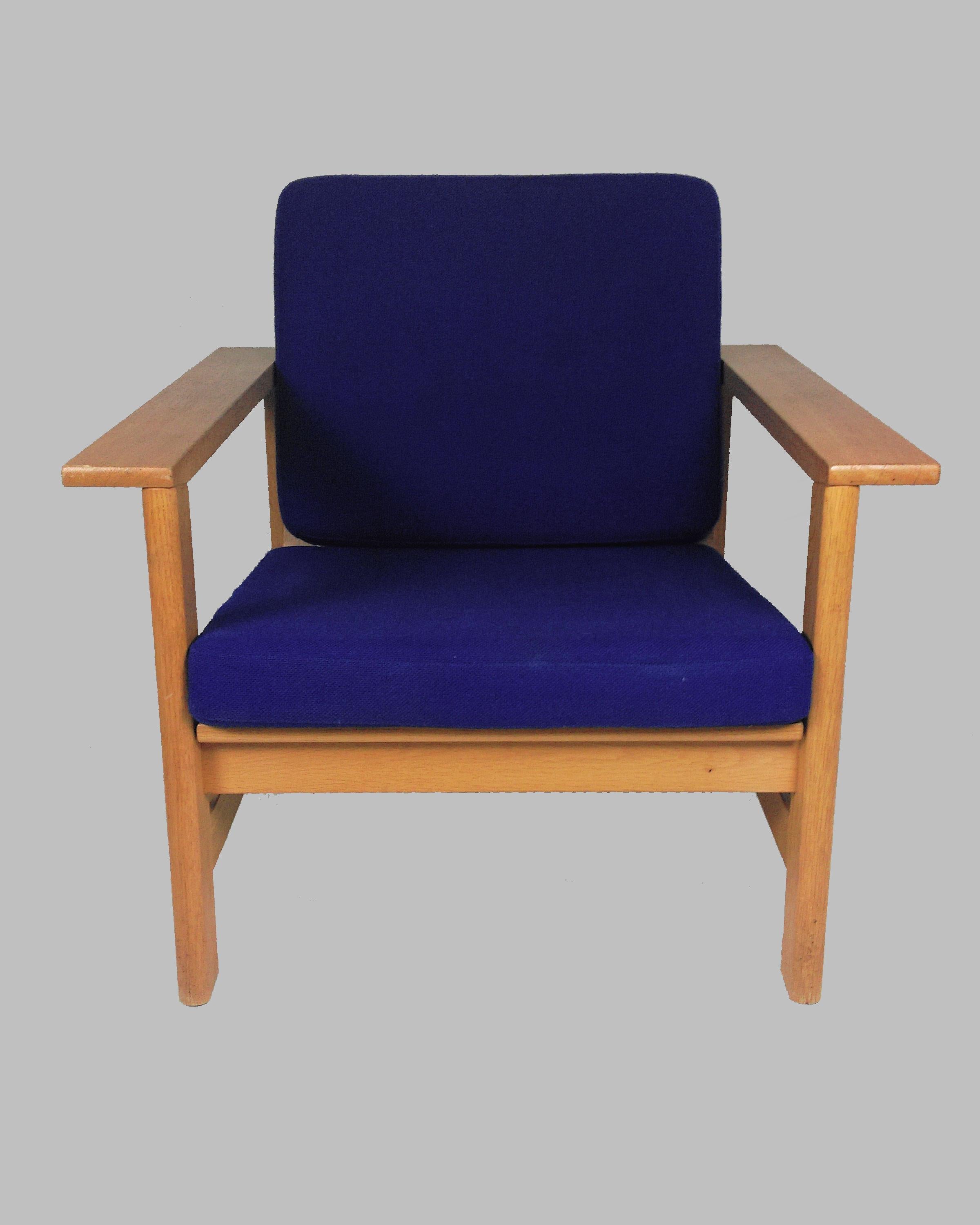 Scandinavian Modern 1980s Soren Holst Danish Lounge/Easy Chair in Oak by Fredericia Furniture