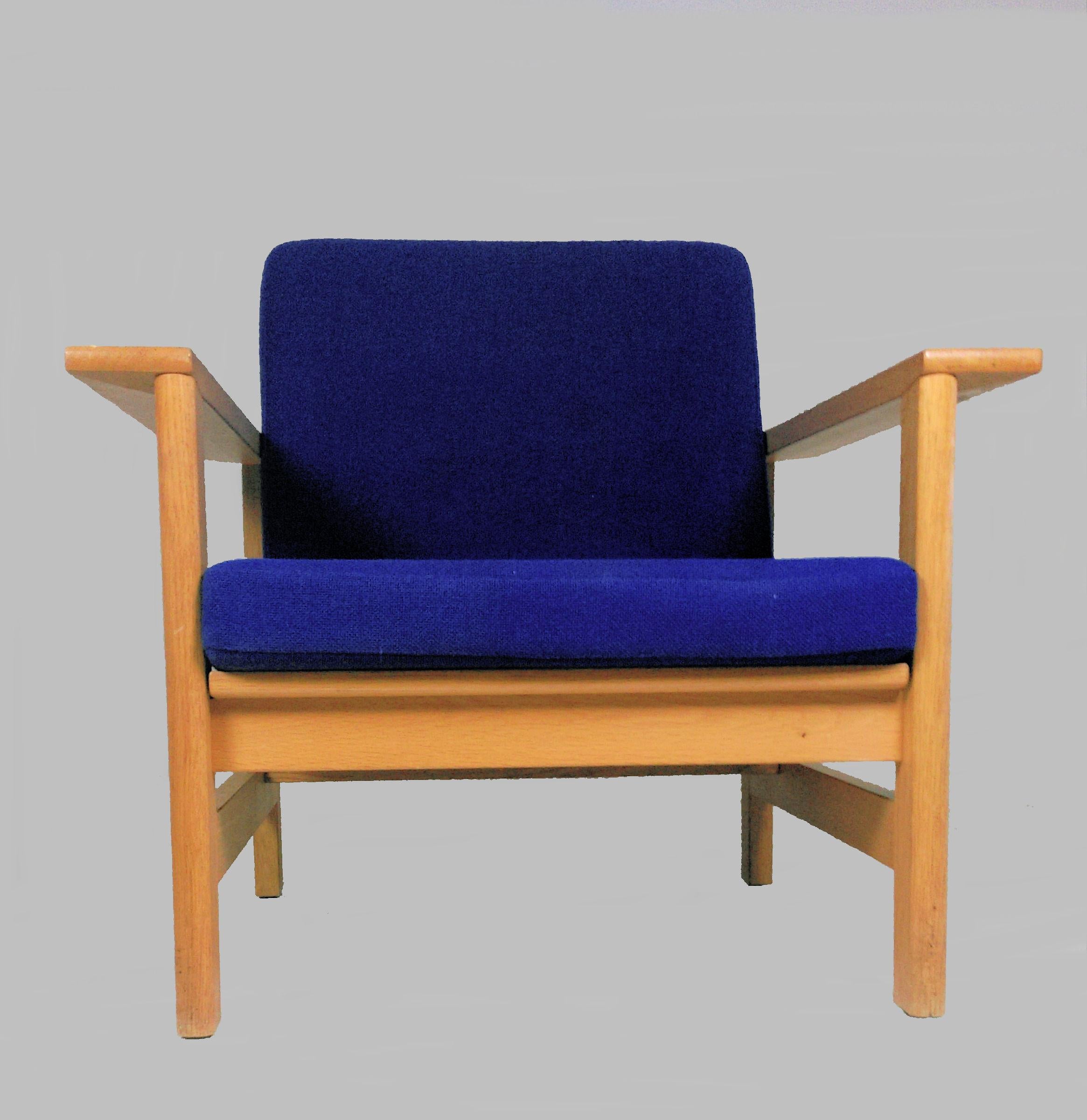 1980s Soren Holst Danish Lounge/Easy Chair in Oak by Fredericia Furniture In Good Condition In Knebel, DK