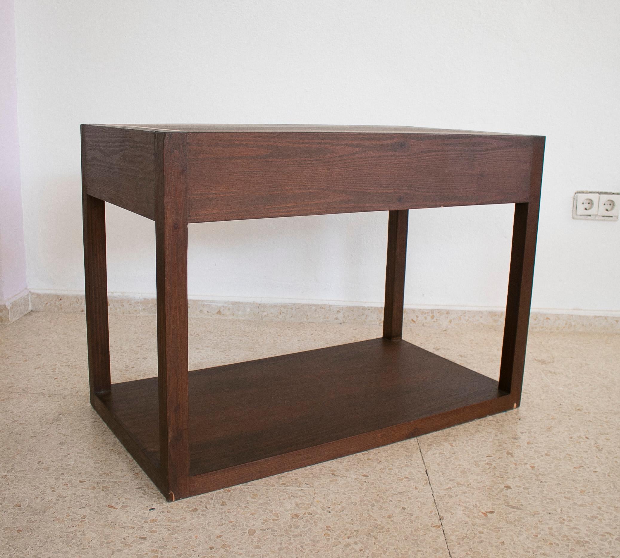 1980s Spanish 2-Drawer Side Table For Sale 6